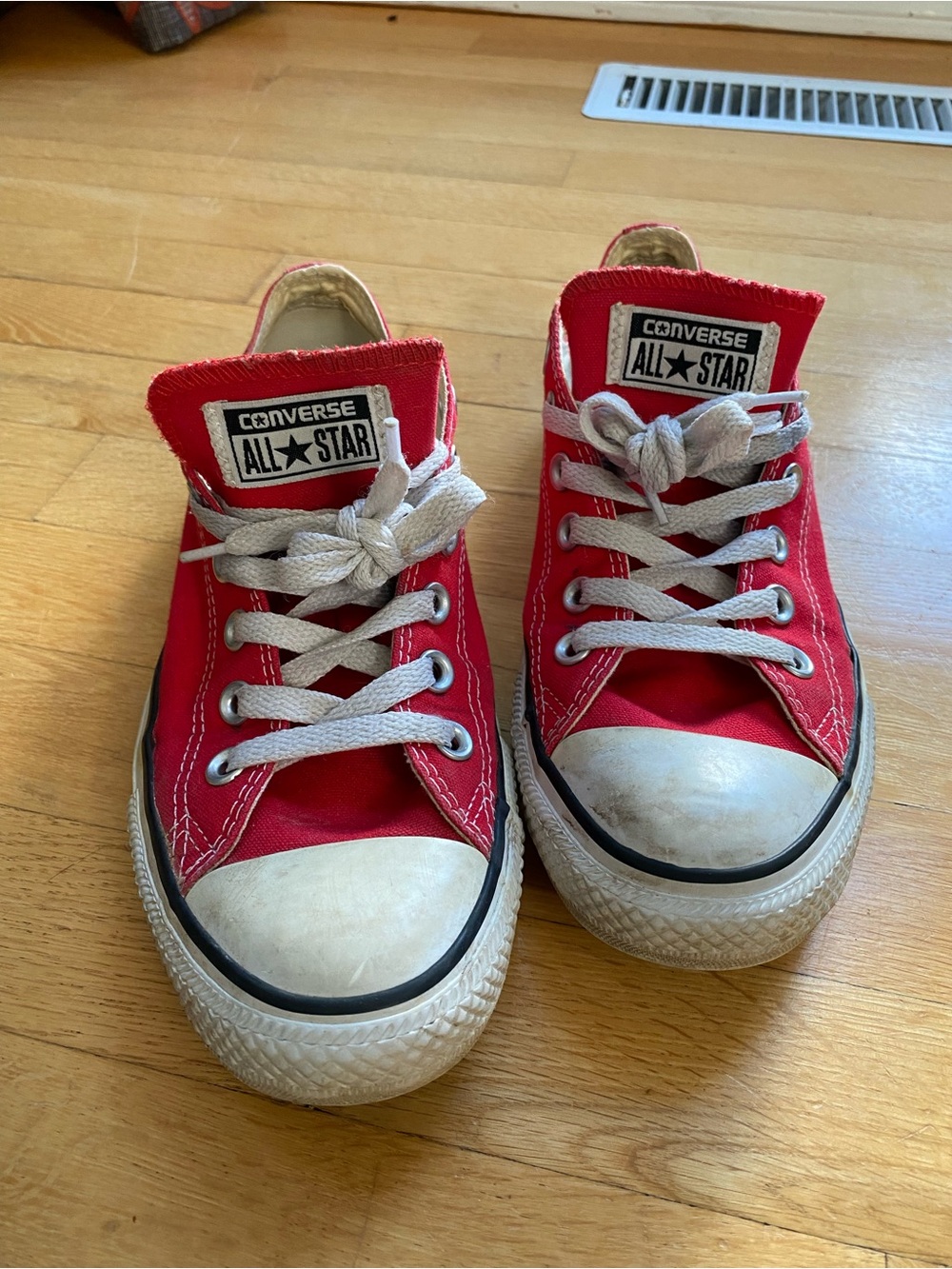 Women’s Converse Red Low Top Sneakers